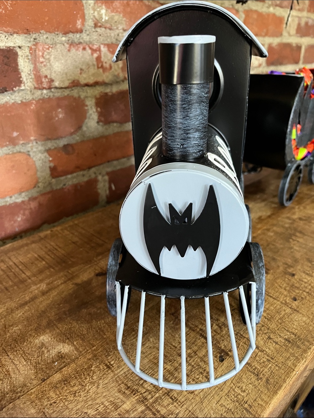 Martha Stewart Black "Boo" Halloween Train Candy Holder - Picture 10 of 16